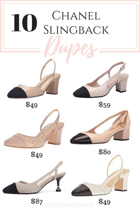 chanel ballerinas dupe|Chanel slingback shoes dupe.